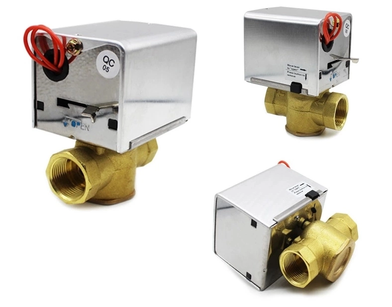 2 Port 3 Way Hydronic Motorized Heating Zone Valves for Hot Water Flow Control