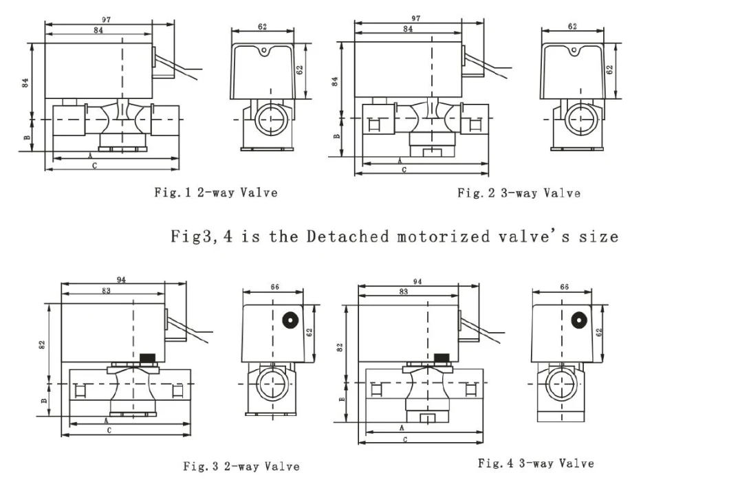 2 Port 3 Way Hydronic Motorized Heating Zone Valves for Hot Water Flow Control