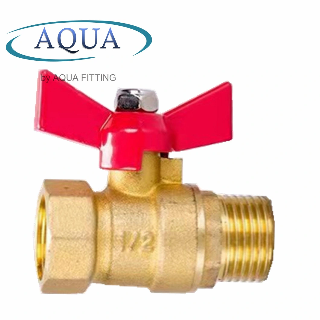 Thread Brass Ball Valve with Butterfly Handle