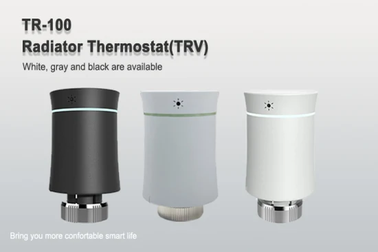 Válvula de radiador termostática sem fio programável Tuya Zigbee Wi-Fi Aquecimento automático Trv